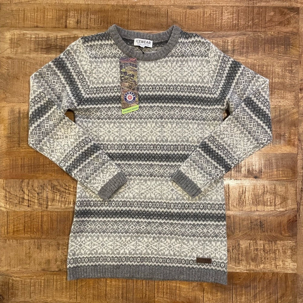 NWT Icewear Iceland Urdur Long Wool Blend Sweater